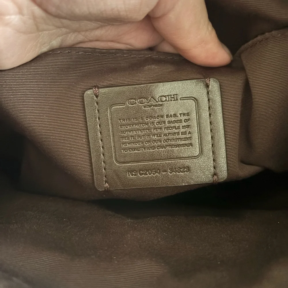 Coach Tan Leather Crossbody Bag - Picture 3 of 5